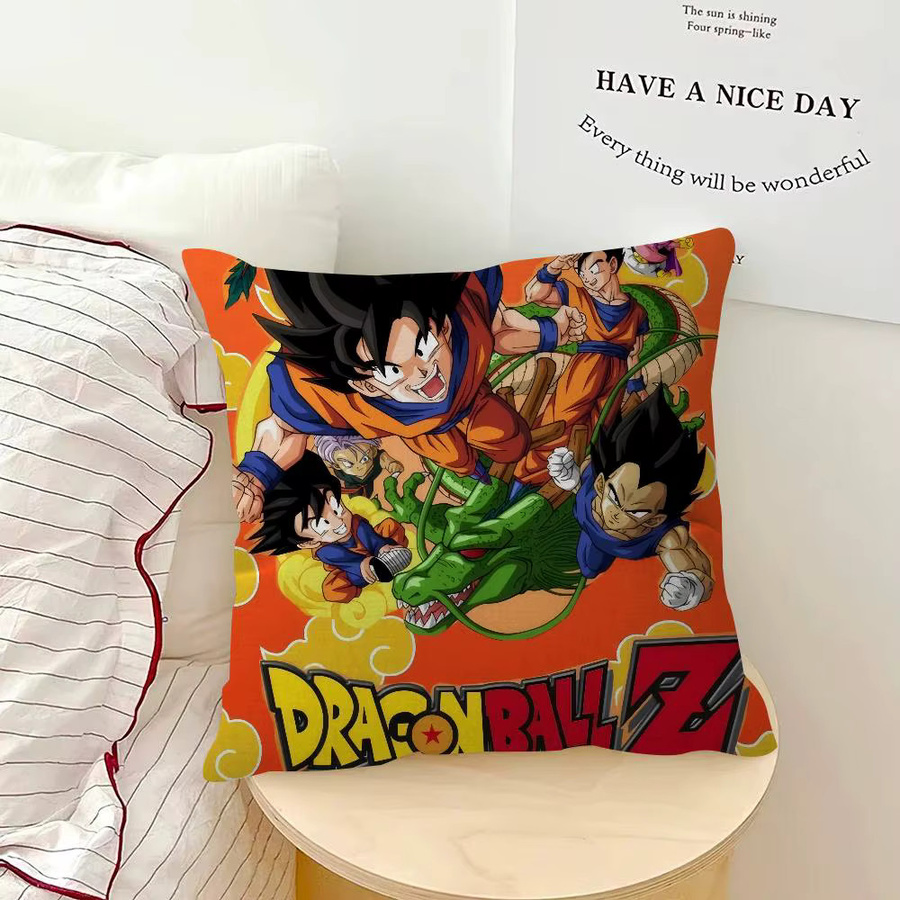 Dragon Ball Anime Super Saiyan Goku Dekorativer Kissenbezug, quadratisch, Mehrfarbig, Breite: 30 cm, Höhe: 30 cm - Bild 2