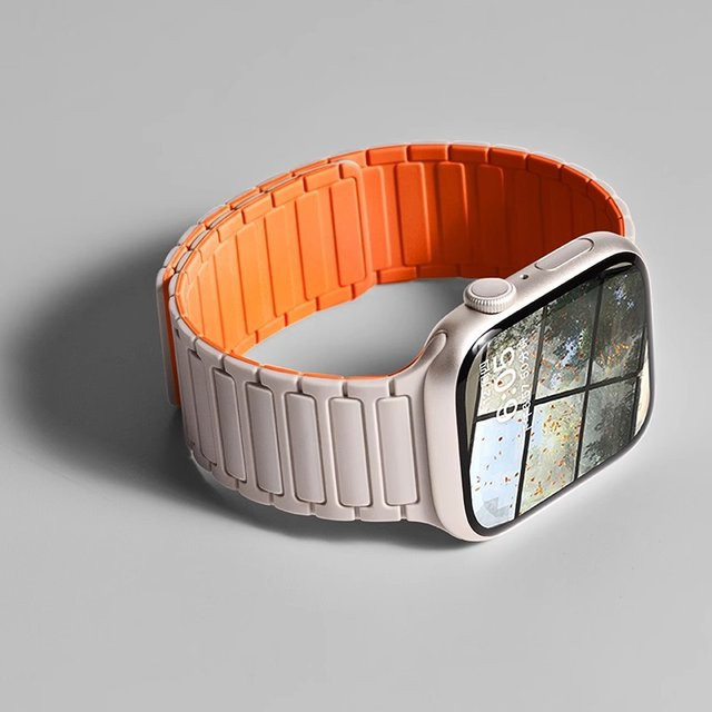 LCAPLE Uhrenarmband Silikon, Weiß, Unisex - Bild 1