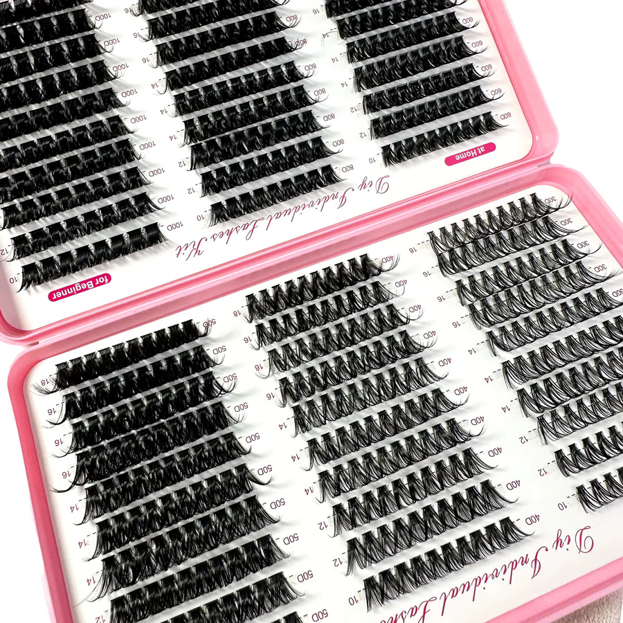 LYBCG Cluster Wimpern, Black, Unisex - Bild 5