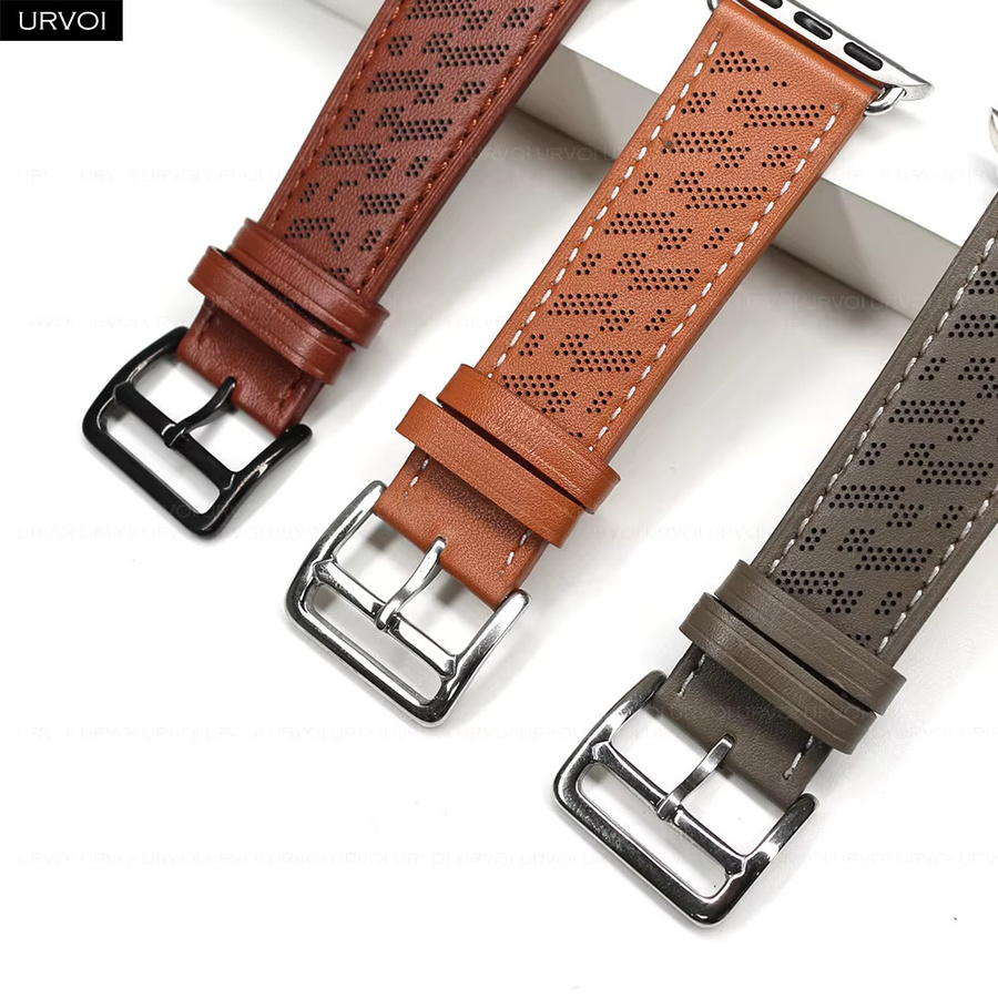 URVOI H Uhrenarmband Leder, Unisex, 49 mm - Bild 4