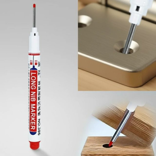 Permanenter Öl-Marker in Blau für Keramikfliesen und Holzbearbeitung, wasserfester und schnell trocknender Stift mit feiner Spitze - Bild 1