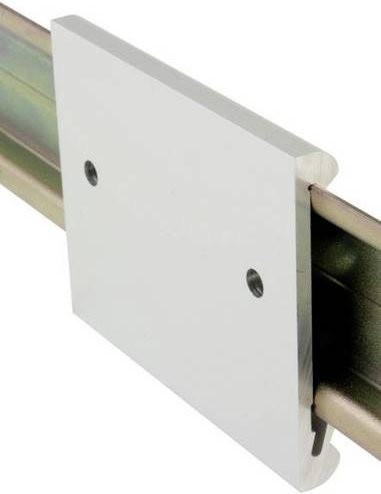 Bopla TSH 35 AL Hutschienen-Montagesockel aus Metall in Silber, B/T/H: 52 x 50 x 7,2 mm - Bild 1