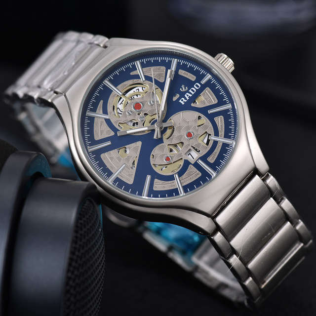 Rado Armbanduhr, Quarz, Edelstahl, Blau, Herren - Bild 1