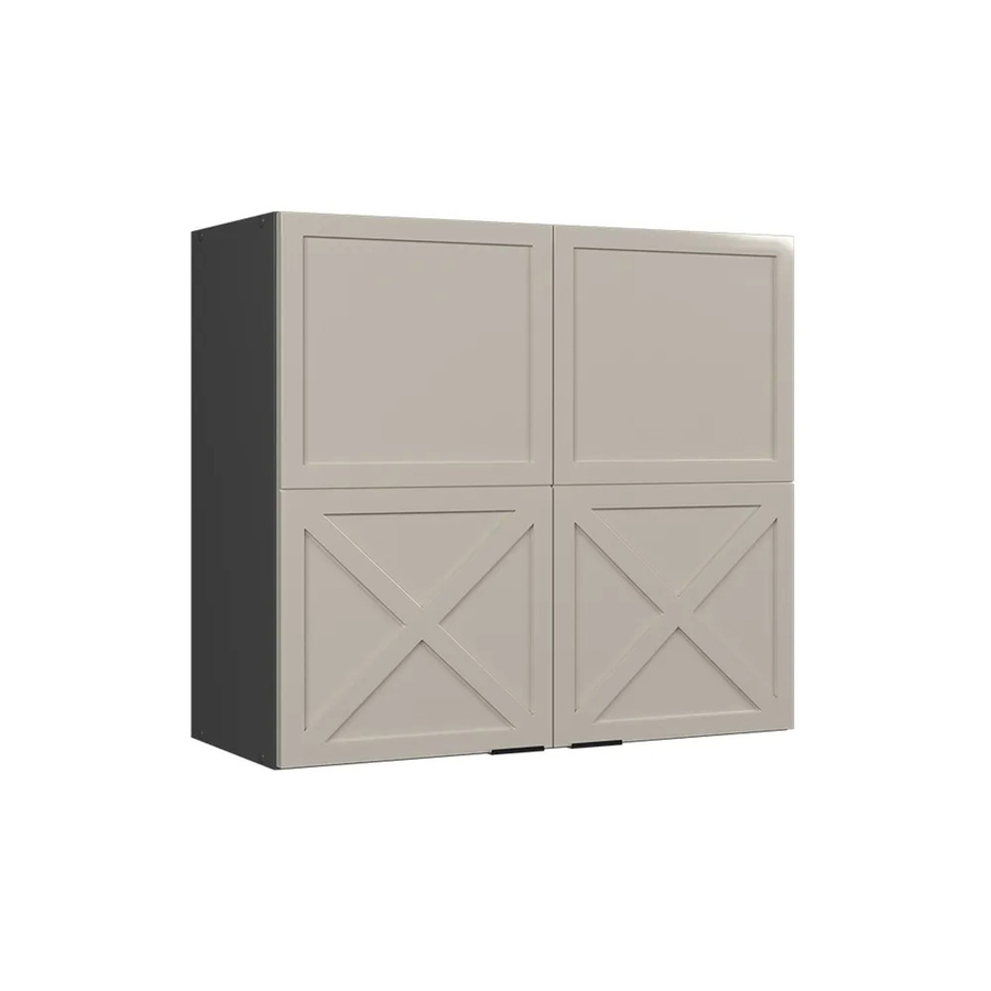 Vicco Hängeschrank Fame-Line Glashängeschrank mit Soft-Close-Türen in Anthrazit, Grau und Beige, Breite: 80 cm - Bild 3