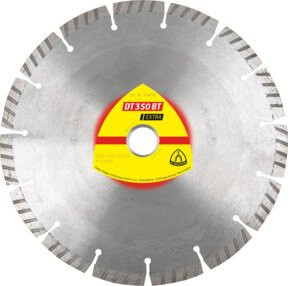 Klingspor Diamanttrennscheibe DT 350 BT Standard Turbo in Silber, Durchmesser: 180 mm, Breite: 2,6 mm, Bohrung: 22,23 mm - Bild 1
