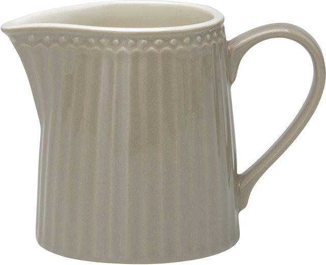 Greengate Alice Milchkännchen aus Keramik in Warm Grey - Bild 1