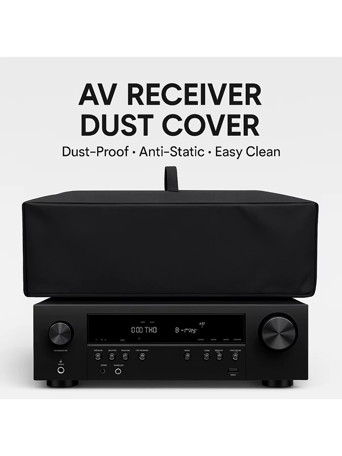 Antistatischer Staubschutz für AV-Receiver und Verstärker in Schwarz - Bild 5
