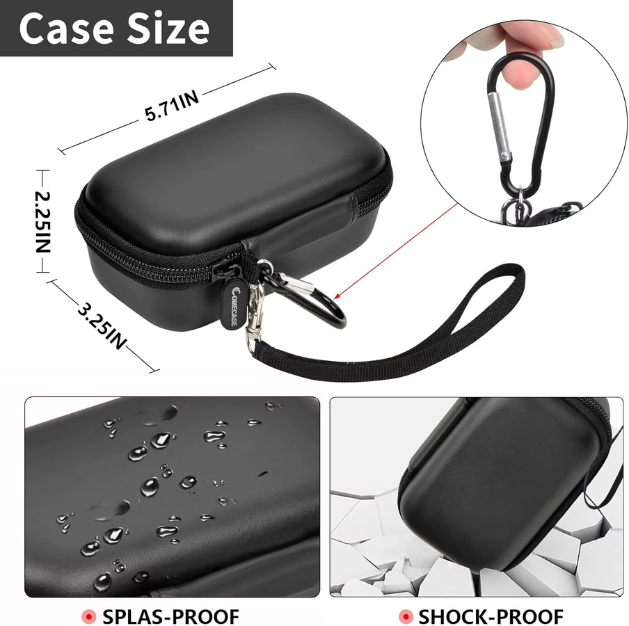 Anker Stoßfeste EVA-Reise-Aufbewahrungsbox für MagGo UFO 3-in-1 Wireless Charger, tragbare Hartbox in Schwarz - Bild 5