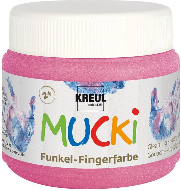 MUCKI Funkel-Fingerfarbe Feenstaub-Rosa - Bild 1