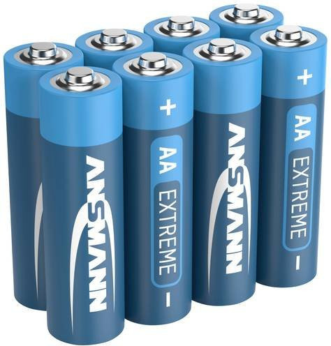 Ansmann FR06 Mignon AA Lithium-Batterien, 2850 mAh, 1.5V, Blau, 8er-Pack - Bild 1
