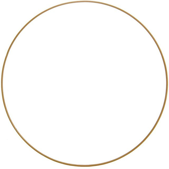 Rico Design Metallring in Gold matt mit einem Durchmesser von 20 cm - Bild 1