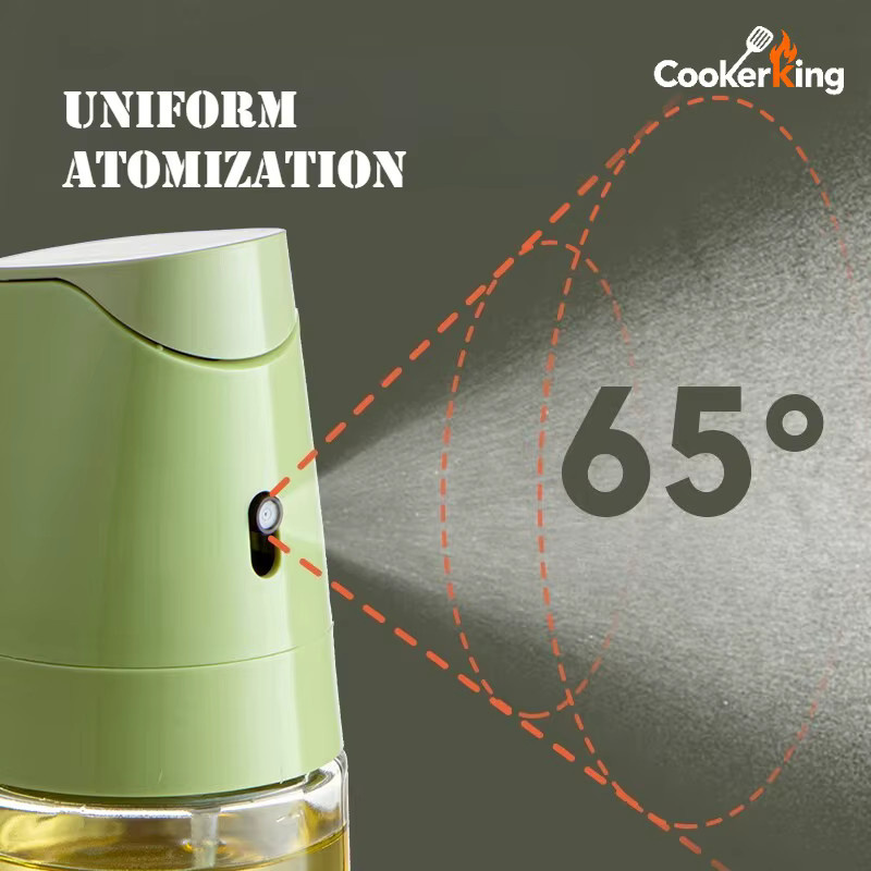 COOKER KING Ölsprühflasche aus Glas und Kunststoff in Grün mit Spray- und Gießfunktion, 300/500 ml - Bild 2