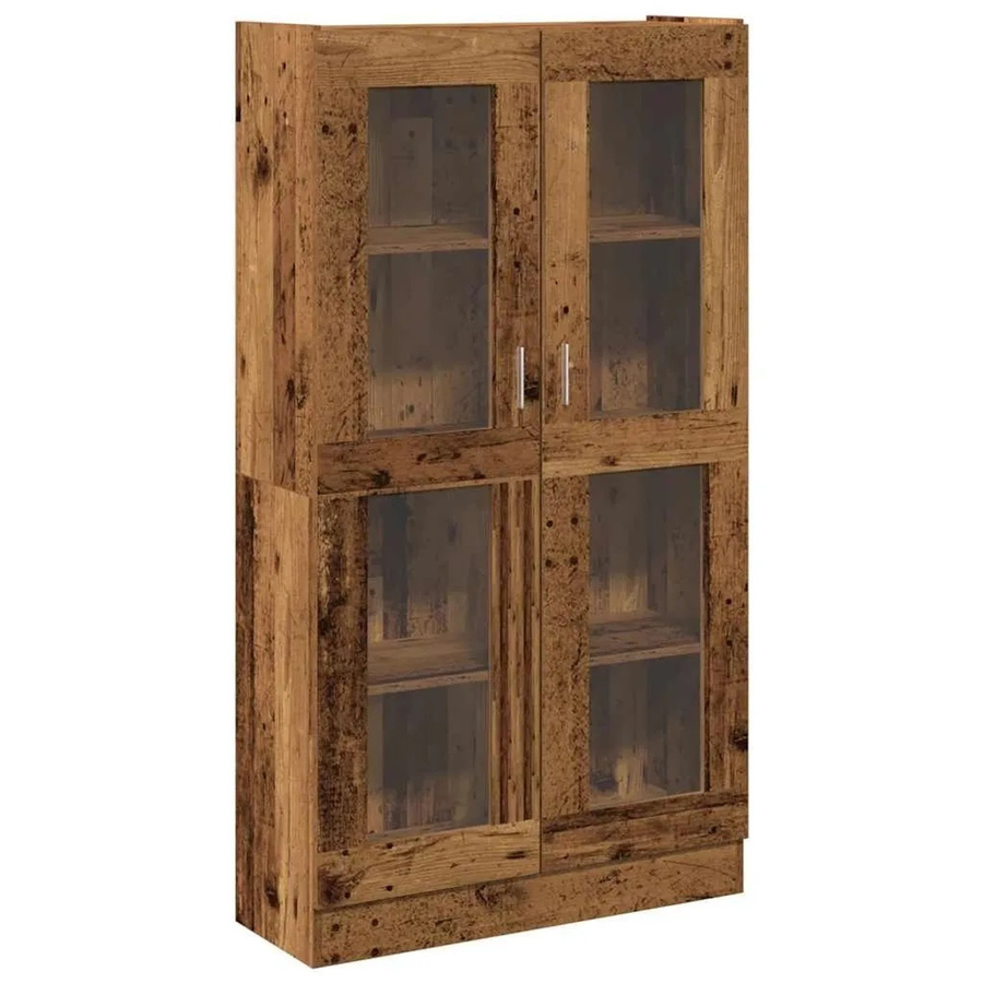 vidaXL Highboard in Altholz-Optik, braun, B/T/H: 82,5 x 30,5 x 150 cm - Bild 2