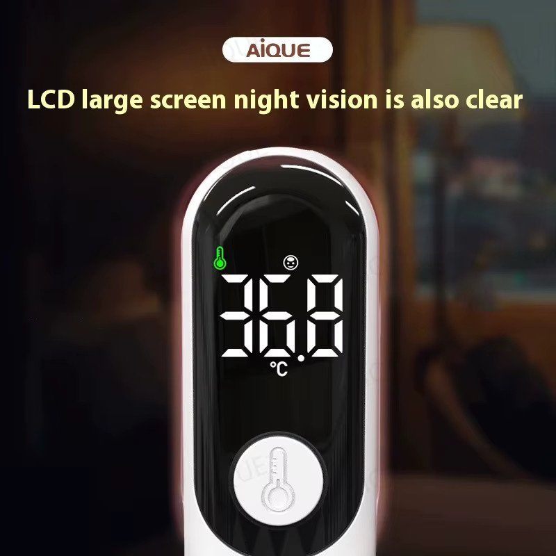 AIQUE Infrarot-Stirn-Digitalthermometer mit LED-Anzeige, berührungsloses medizinisches Thermometer zur Messung der Körpertemperatur für Babys und Erwachsene, Weiß - Bild 3