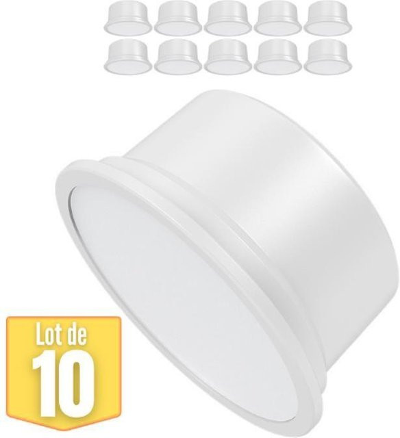 Set mit 10 LED-Modulen GU10 MR16, 5W, 430lm, 6500K Cool White, 110° Abstrahlwinkel, Weiß - Bild 1