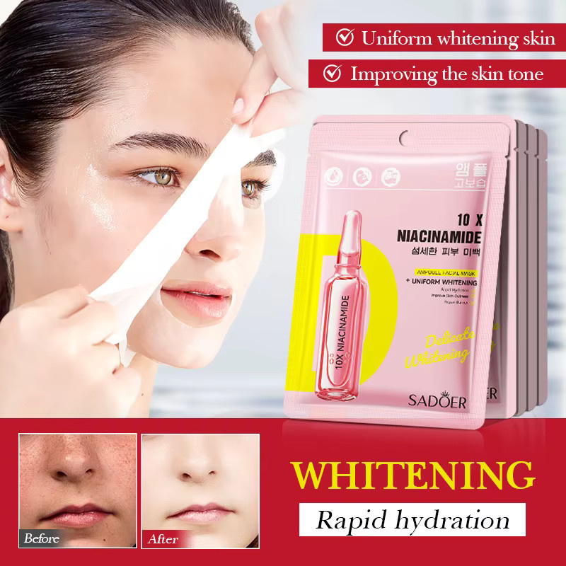 SADOER Gesichtmaske, Niacinamid, Vitamin C, Hyaluronsäure - Bild 2