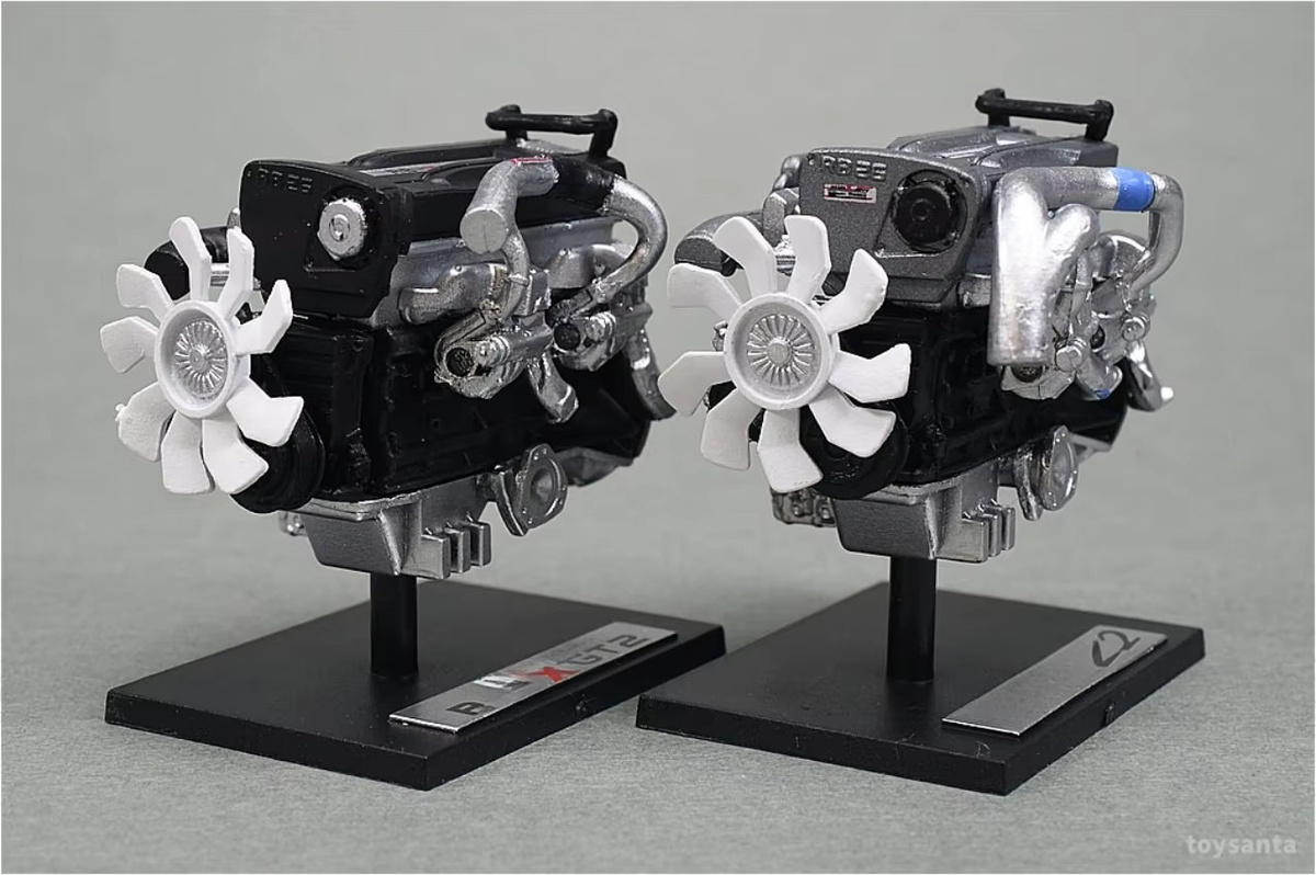 Toys Cabin Engine Collection Ver. Automodell-Miniaturen, 1/24 Scale, Kunststoff, Mehrfarbig - Bild 2