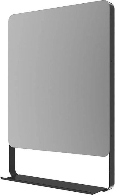 Aquabatos Badspiegel mit Ablage in Schwarz, Wandspiegel mit Rahmen, Breite: 50 cm, Höhe: 70 cm - Bild 1
