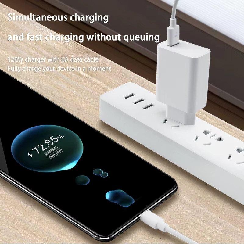 Xiaomi 120 W Turbo Schnellladegerät mit Adapterkabel in Weiß für Redmi Note 11 12 13 Pro Plus und Mi 14 13 13T Poco - Bild 2