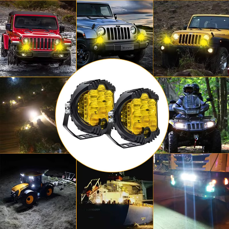 QIDEWIN LED Sport-Arbeitsleuchten Zusatzbeleuchtung für Lada Offroad 4X4 und Jeep in Weiß - Bild 6