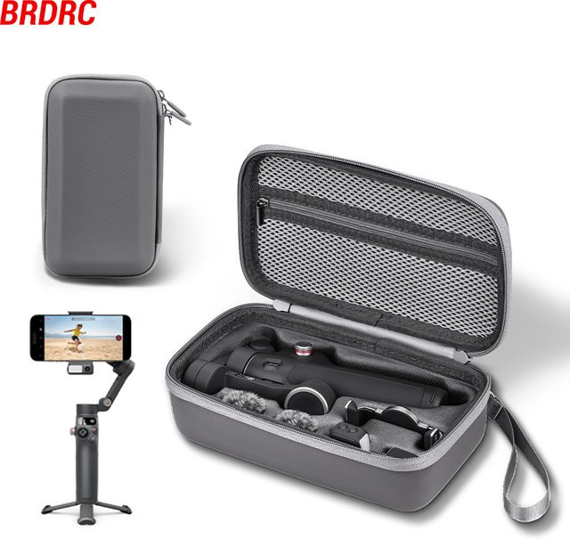 BRDRC Tragetasche für DJI Osmo Mobile 7 und 7P, Reise-Hardbag für OM7 Handheld Gimbal-Zubehör, Grau - Bild 1