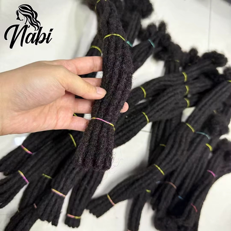 Nabi Man Locs Echthaar-Dreadlock-Extensions für Herren, 6-20 Zoll - Bild 4