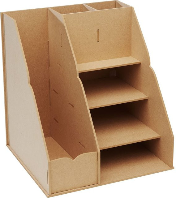 VBS Tischorganizer Stehsammler Flexio aus Holz in Beige B: 31,4 cm, T: 27,0 cm, H: 11,0 cm - Bild 1