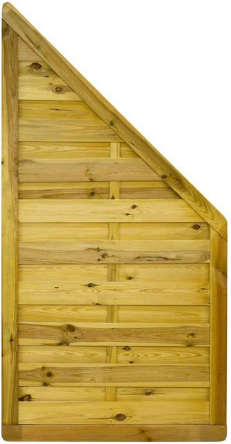 GartenLand Dichtzaun VARIO MASSIV Abgeschrägt Holzzaun aus Kiefer in Grün, B/H: 90 x 180 cm, kesseldruckimprägniert - Bild 1