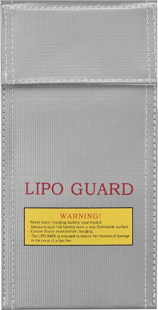 Koogeelife LiPo Sicher Tasche Feuerfeste und Explosionsgeschützte Batterie Schutz Tasche für Ladung und Lagerung in Silber - Bild 1