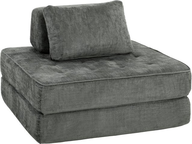 HOMCOM Bodenstuhl aus Polyester und Schaumstoff in Grau, B/T/H: 97 x 97 x 70 cm - Bild 1