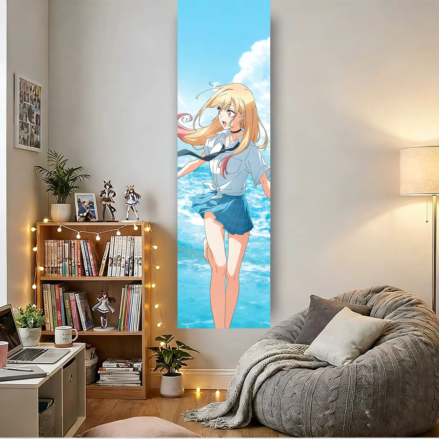 VIKAMA Wandteppich My Dress Up Darling Marin Kitagawa Motiv Wanddekoration Mehrfarbig B: 150 cm, H: 40 cm - Bild 2