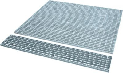 Bauer Gitterrost für Edelstahlauffangwannen Typ VAW-1000, Stahl feuerverzinkt, B/T/H: 143,5 x 143,5 x 3,0 cm - Bild 1