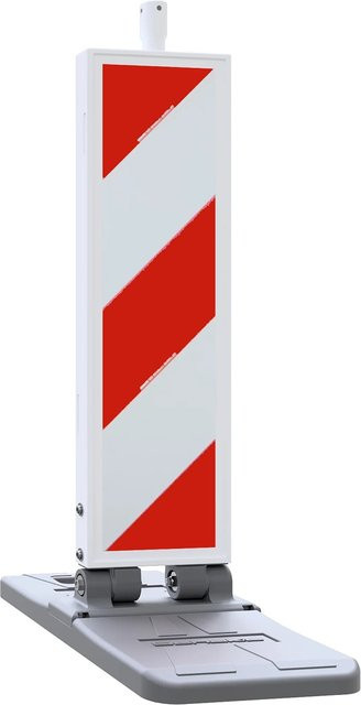 Schake Klappbake Typ RA1/A Schraffiert Rechts- und Linksweisend in Weiß-Rot - Bild 1