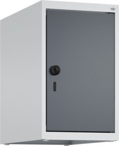 C+P Aufsatzschrank 7035/7016 aus Stahl mit Sicherheits-Drehriegel und 1 Abteil in Lichtgrau und Anthrazitgrau, B/T/H: 50 x 30 x 50 cm - Bild 1