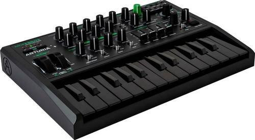 Arturia MicroBrute UFO Synthesizer in Schwarz und Grün mit USB-Anschluss - Bild 1