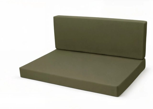 Setgarden Flat Set Palettenkissen in Grün mit Sitzkissen und Rückenkissen, B/T/H: 120 x 60 x 10 cm und 120 x 50 x 10 cm - Bild 1