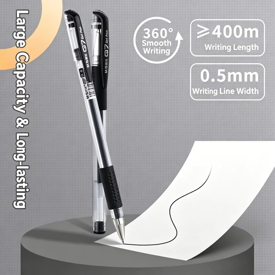M&G Q7 Gelschreiber 0,5 mm mehrfarbig 12er-Pack - Bild 2