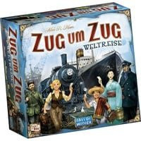Zug um Zug Weltreise Brettspiel von Asmodee mit Eisenbahn und Schifffahrt - Bild 1