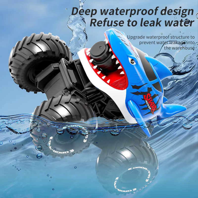CONUSEA Amphibisches RC Shark Car, Rennfahrzeug, mit Wasserspray - Bild 3