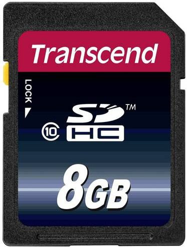 Transcend Premium SDHC Speicherkarte Industrial Class 10 8GB Blau - Bild 1