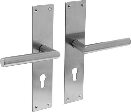 Intersteel Türdrücker Jura in Edelstahloptik Silber, B/H: 25,0 x 5,5 cm, PZ 72 mm - Bild 1