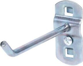 KS Tools Werkzeughalter aus Stahl mit schrägem Hakenende, Farbe: Silber, Durchmesser: 6 mm, Länge: 100 mm - Bild 1