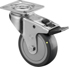 BS Apparaterolle Rollen aus Kunststoff in Grau und Silber (A320.A89.075) - Bild 1