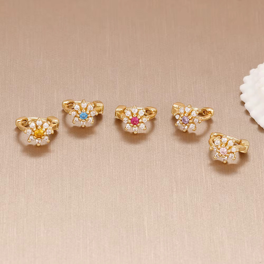 Maodane Creolen Edelstahl, Gold, Zirkonia, Damen - Bild 2