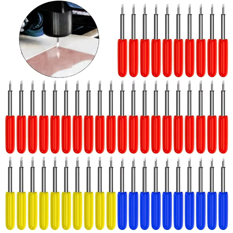 JUSTINLAU Set Plotter-Ersatzklingen in 20, 30 und 50 Grad aus Stahl, Multicolour - Bild 2
