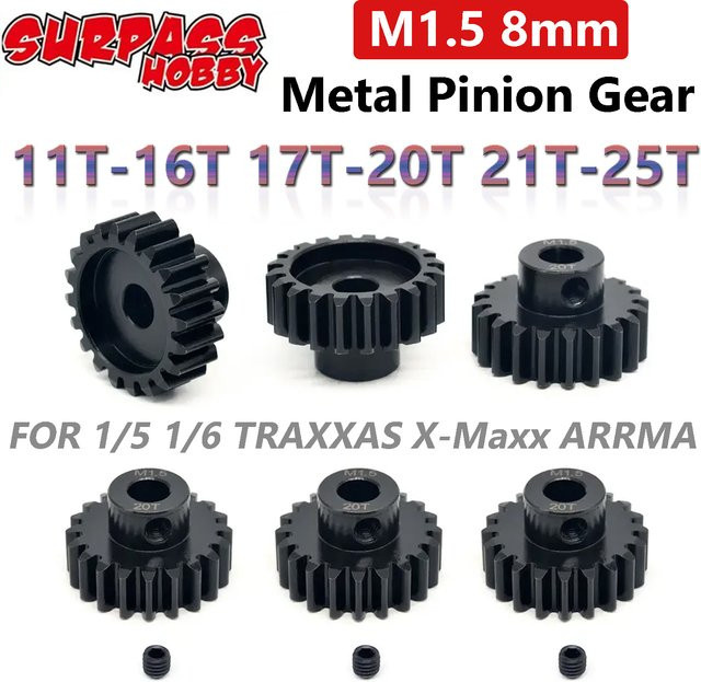 SURPASS HOBBY M1.5 8mm RC Motor, Metall, Schwarz, Zubehör - Bild 1