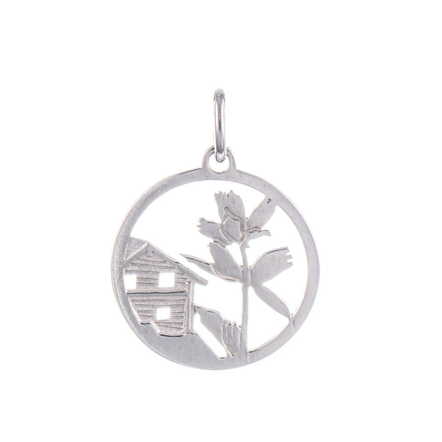 Goettgen Anhänger Enzian, 925 Silber, Unisex - Bild 1