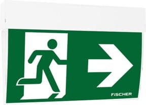 FiSCHER Rettungszeichenleuchte F1-U383M.V5 optisches Mesh NB Add.on in Grün - Bild 1