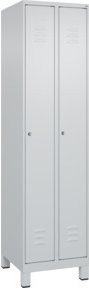 C+P Spind Classic PLUS Garderobenschrank mit 2 Abteilen, Grau, H x B x T: 195 x 50 x 50 cm - Bild 1