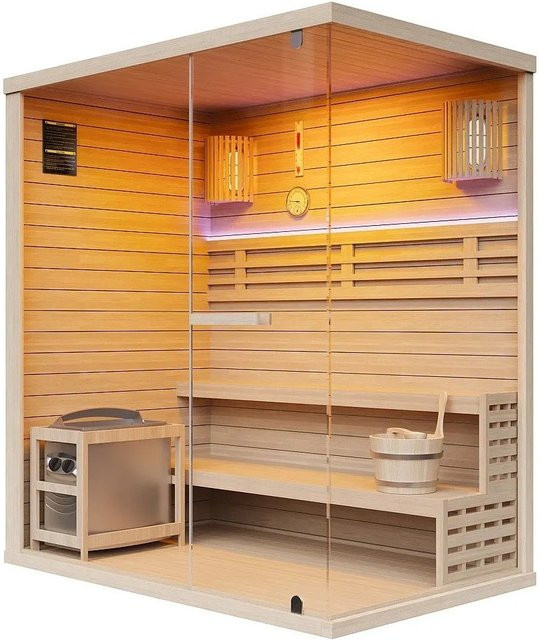 Finnische Sauna Selki von Vente-unique in Naturfarben Hell Beige, Breite: 180 cm - Bild 1